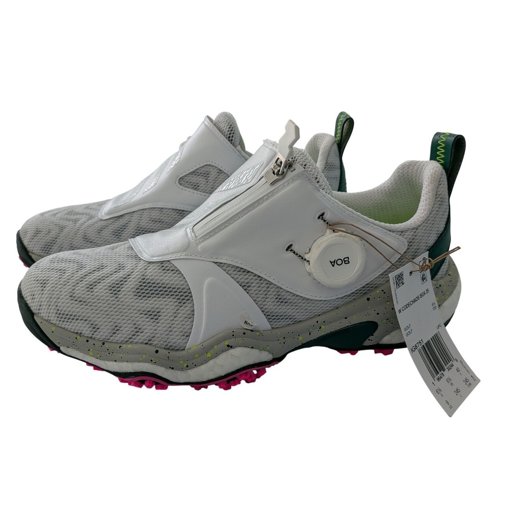 Adidas Codechaos BOA 25 Women's Golf Shoes White Pink IG8751 Size 8 NWT